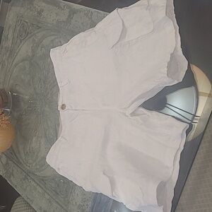 C&C california Men's cargo linen white summer bermuda shorts like new 32